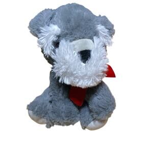 Wal-Mart Stores Scottie Terrier Schnauzer Puppy Plush Stuffed Toy Animal Gray